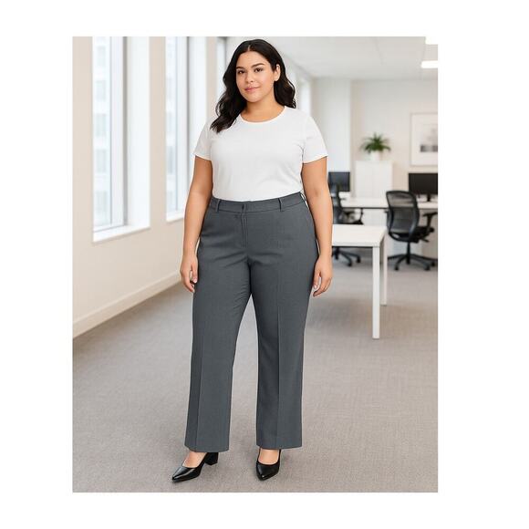 Lane Bryant Pants - New Lane Bryant Gray Dress Pants Size 16 Average Women’s Career Trousers